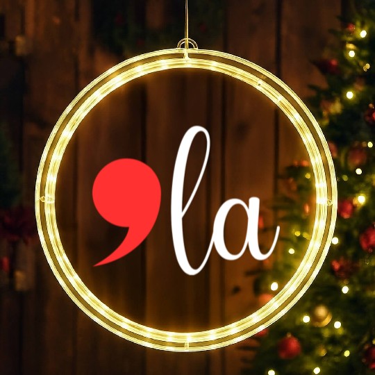 Comma La - Kamala Harris 2024 LED Christmas Window Lights