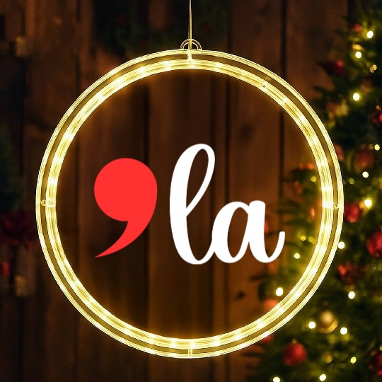 Comma La - Kamala Harris 2024 LED Christmas Window Lights