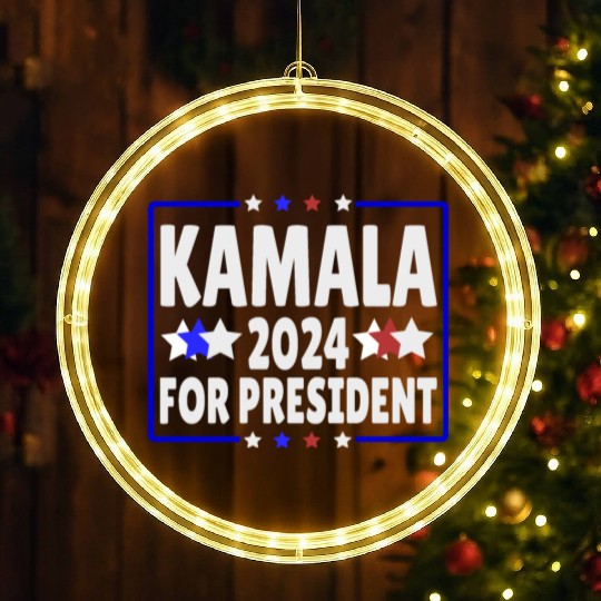 Kamala Harris for President 2024 LED Christmas Window Lights