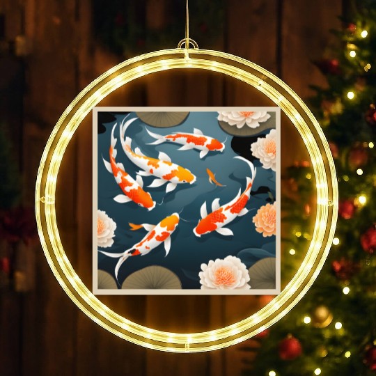 Koi Pond LED Christmas Window Lights