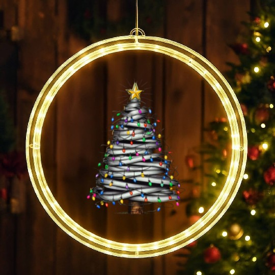 Christmas Light Tree Holiday LED Christmas Window Lights