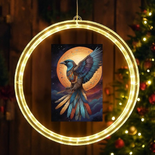 Bird of paradise LED Christmas Window Lights