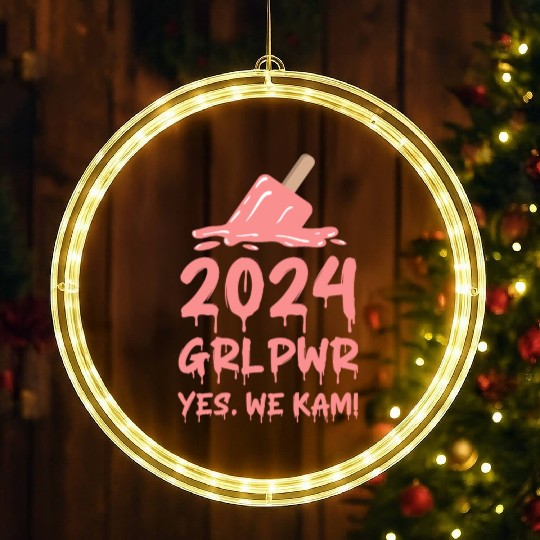 Kamala Harris 2024 | Feminist and Political Meme LED Christmas Window Lights