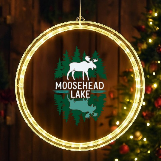 Moosehead Lake Maine. LED Christmas Window Lights