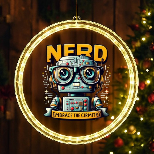 NERD EMBRACE THE CIRMITRY LED Christmas Window Lights