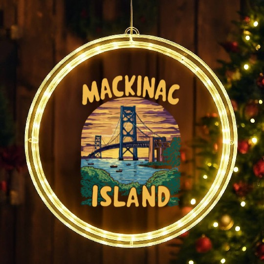 Mackinac Island. LED Christmas Window Lights