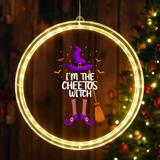 Im The Cheetos Witch Funny Cheetos Halloween LED Christmas Window Lights