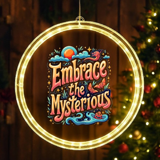 Embrace the Mysterious Adventure Artwork LED Christmas Window Lights