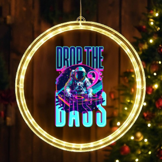 EDM Festival Drop The Bass LED Christmas Window Lights