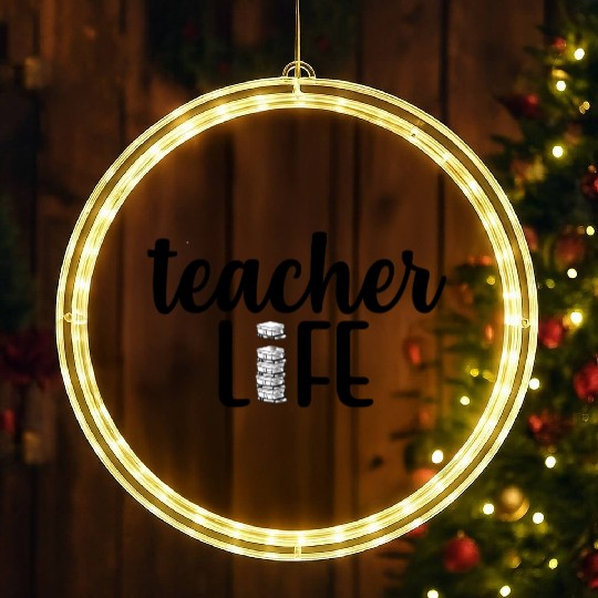 Teacher Life LED Christmas Window Lights