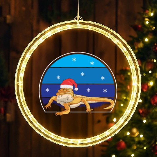 Iguana Christmas Light Sweater Funny Animals Lover LED Christmas Window Lights