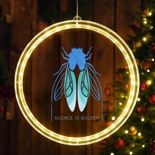 Cicada Charm-inspired Life Cycle Unique Insect LED Christmas Window Lights