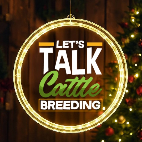Let's Talk About Cattle Breeding Highland Cow LED Christmas Window Lights