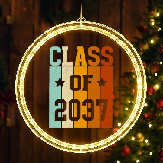 CLASS OF 2037 BACK TO SKHOOL. LED Christmas Window Lights