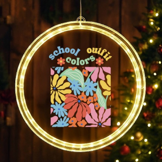 school outfit colors: Perfect Your Campus Style LED Christmas Window Lights