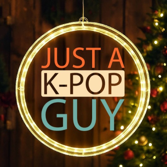 K Pop Just A Kpop Guy LED Christmas Window Lights