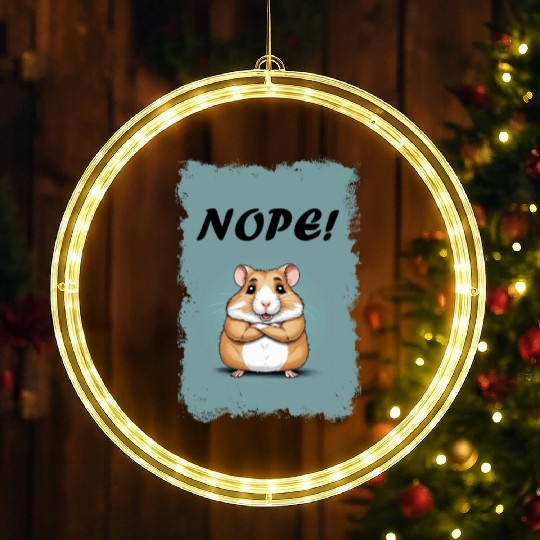 Nope! - Hamster LED Christmas Window Lights