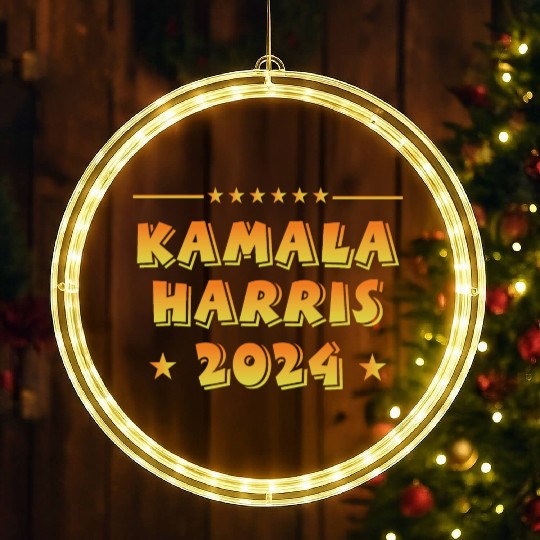 Kamala Harris 2024 Presidential Election Campaign LED Christmas Window Lights