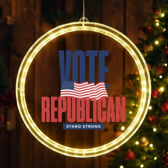 Vote Republican Election 2024 LED Christmas Window Lights design