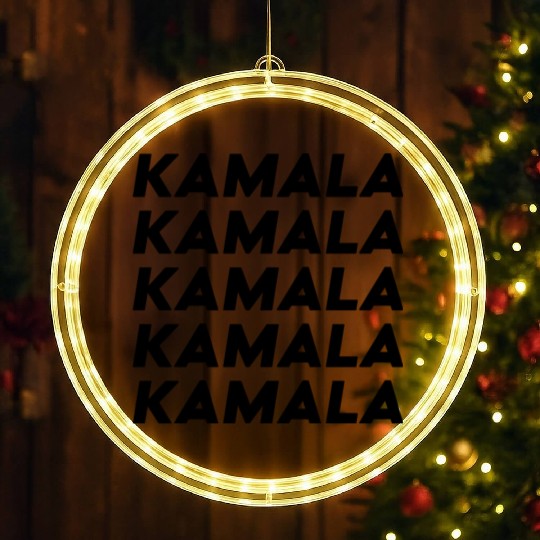 Kamala Harris Election 2024 Typography LED Christmas Window Lights