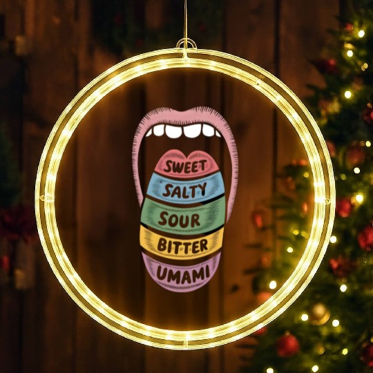 Sweet salty sour bitter umami LED Christmas Window Lights