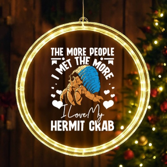More people I met the more I love my hermit crab LED Christmas Window Lights