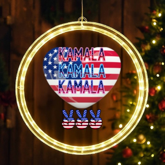 KAMALA 2024 VOTE KAMALA HARRIS CAMPAIGN 01 LED Christmas Window Lights
