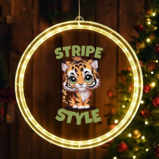 Cute Tiger Stripe Style LED Christmas Window Lights
