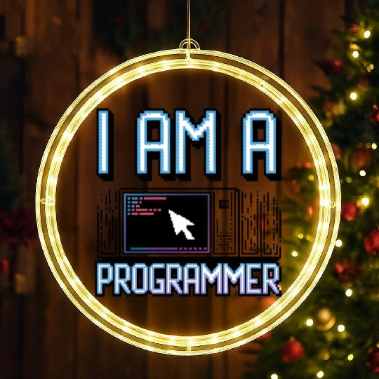 I'm a programmer LED Christmas Window Lights
