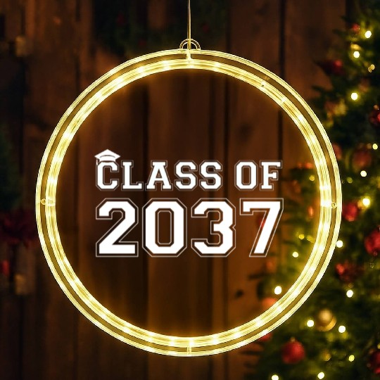 Class Of 2037 Pre K Grow With Me Graduation LED Christmas Window Lights