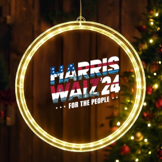Harris Walz 2024 Kamala Harris LED Christmas Window Lights