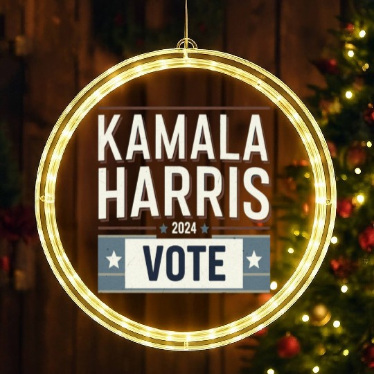 Kamala Harris 2024 LED Christmas Window Lights