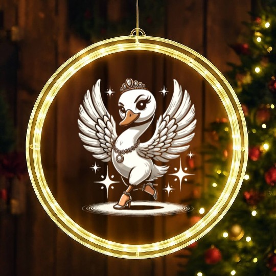 Tribal Fusion Rhythmic Dance Art For Belly Dance LED Christmas Window Lights