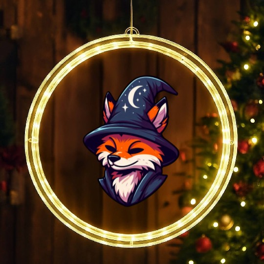 Fox Wizard - Magic Fantasy LED Christmas Window Lights