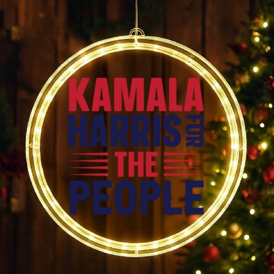 Kamala Harris 2024 for President Vote Tim Walz LED Christmas Window Lights