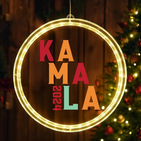 Kamala Harris 2024 for President Vote Tim Walz LED Christmas Window Lights