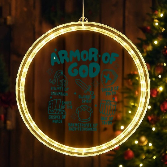 Armor of God LED Christmas Window Lights