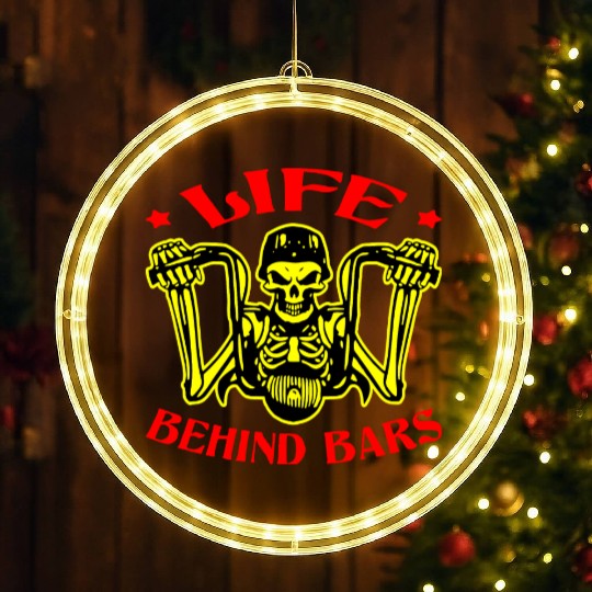 Life Behind Bars Biker LIKE US ON FACEBOOK #USAP LED Christmas Window Lights