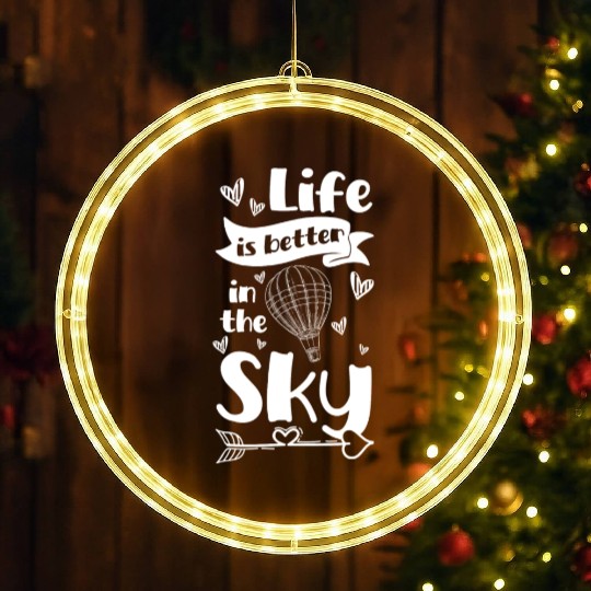 Hot Air Balloon Company Driving Sport LED Christmas Window Lights