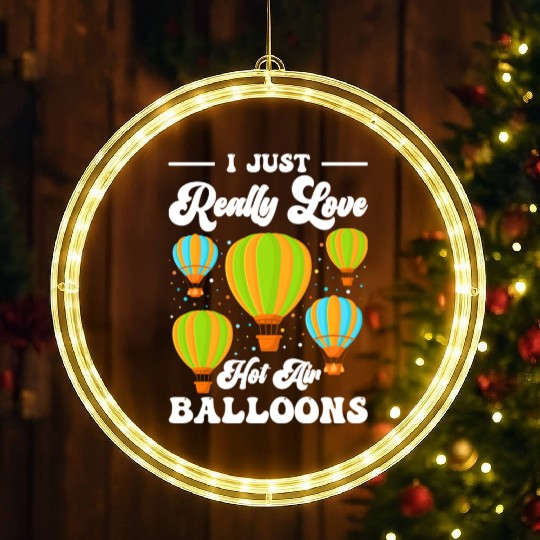 Hot Air Balloon Company Driving Adventure LED Christmas Window Lights