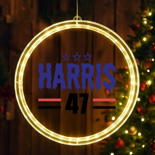 Kamala Harris 2024 for President Vote Tim Walz LED Christmas Window Lights