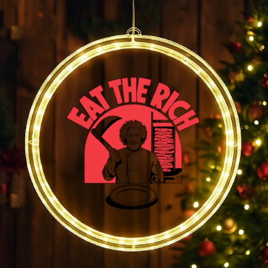 Eat The Rich Doner Döner Kebab LED Christmas Window Lights