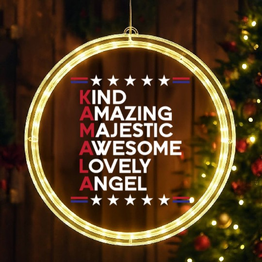 Kamala Harris 2024 for President Vote Tim Walz LED Christmas Window Lights