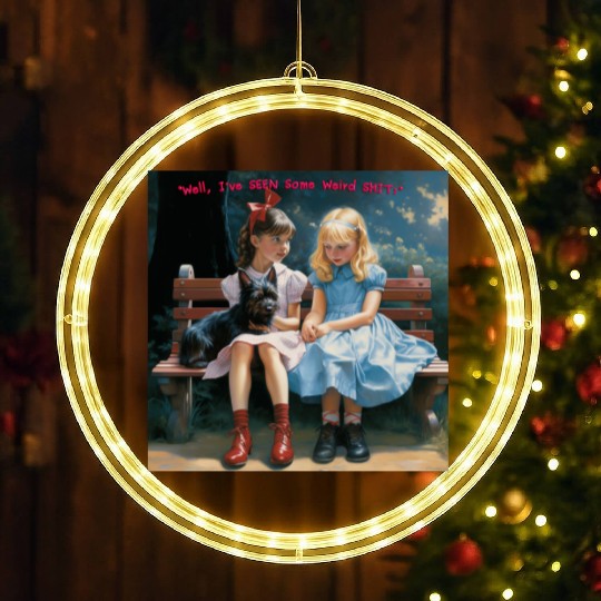 Dorothy and Alice hilarious LED Christmas Window Lights