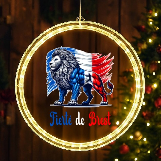The proud Brest flag design LED Christmas Window Lights