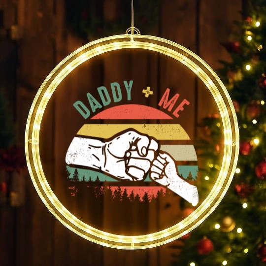 Love Daddy and Me LED Christmas Window Lights