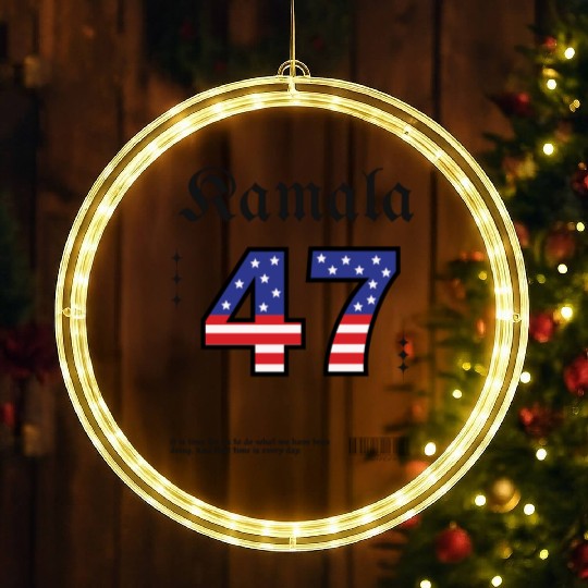 Kamala Harris 47th President USA America Election LED Christmas Window Lights