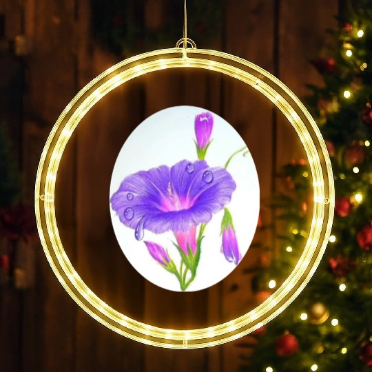 How beautiful are natural roses and flowers LED Christmas Window Lights