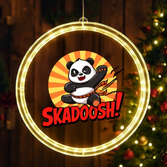 Skadoosh - I know Kung Fu LED Christmas Window Lights