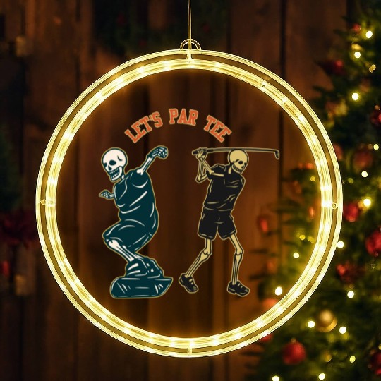 LED Christmas Window Lights Softstyle unisexe patineur squelette